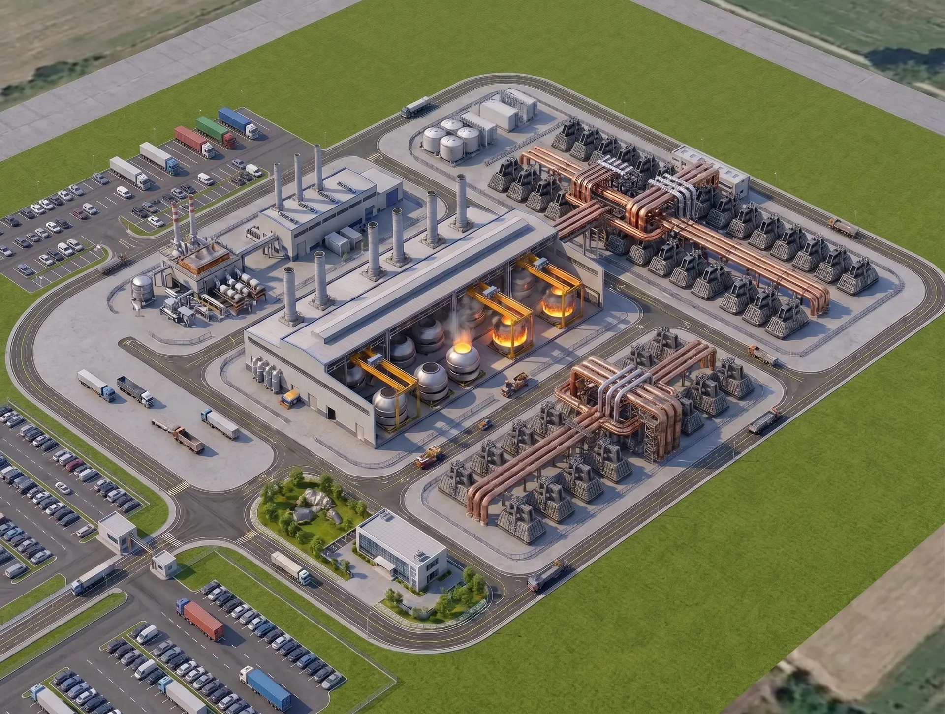 Aluminium smelter potline